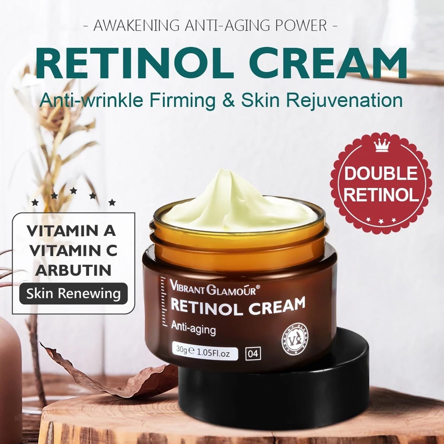 Anti-aging Sunblock Set Retinol Face Cream Whitening Sunscreen Cream Anti Wrinkles Freckles 2pcs