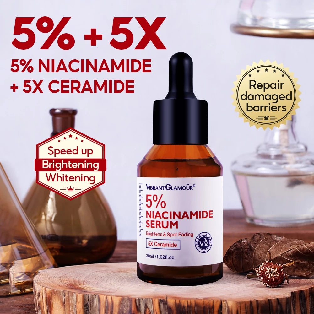 Niacinamide Whitening Face Cream 5_ Niacinamide Serum Set 5X Ceramide 3X Centella Skin Barrier Repair