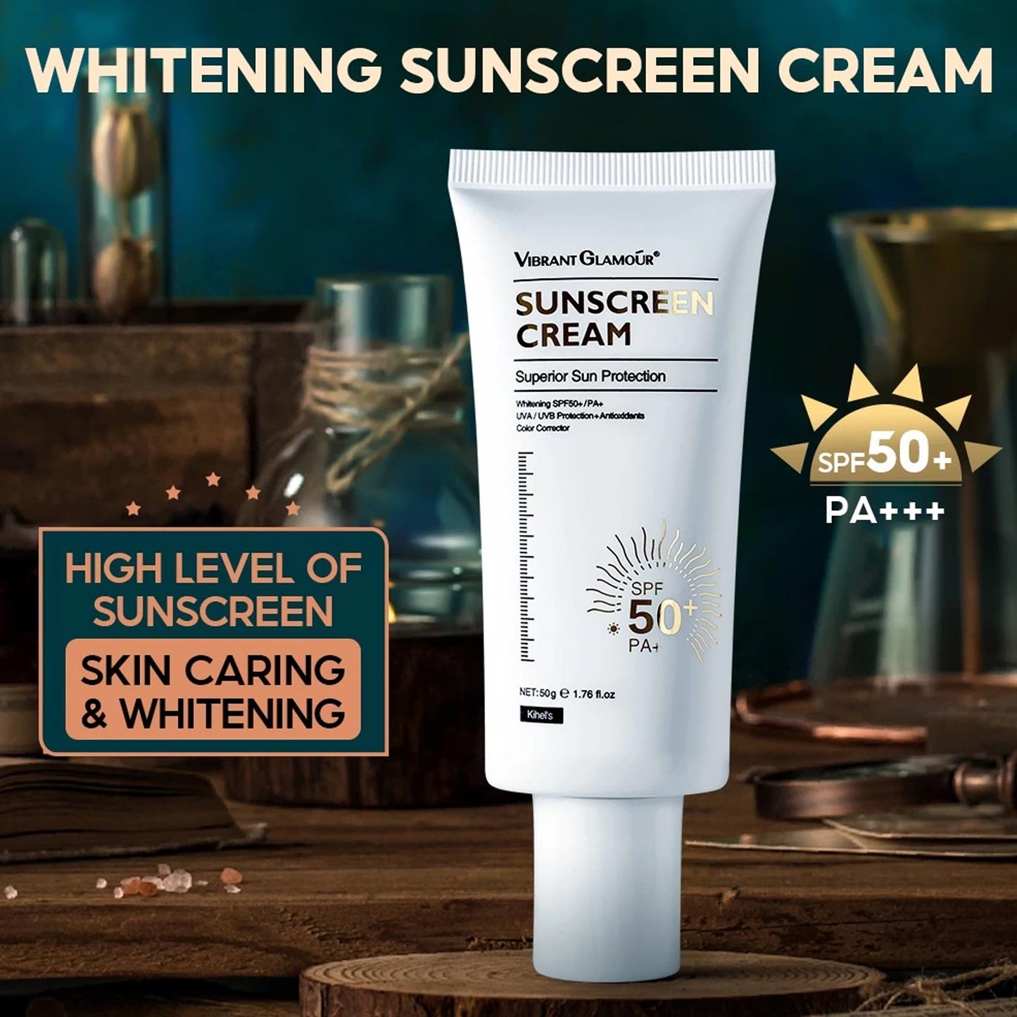 Anti-aging Sunblock Set Retinol Face Cream Whitening Sunscreen Cream Anti Wrinkles Freckles 2pcs