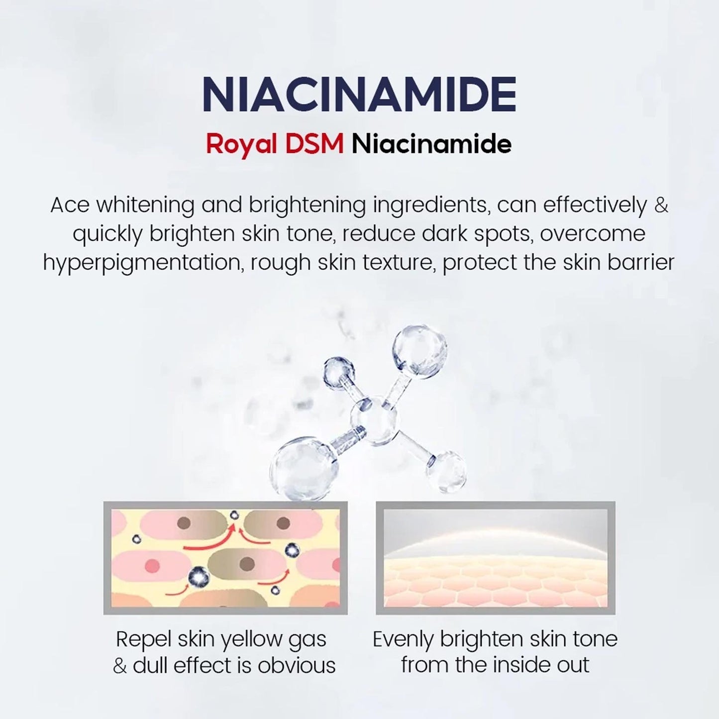 Niacinamide Whitening Face Moisturizer 5X Ceramide Skin Barrier Repair Redness Dryness Brightening Glowing Skin