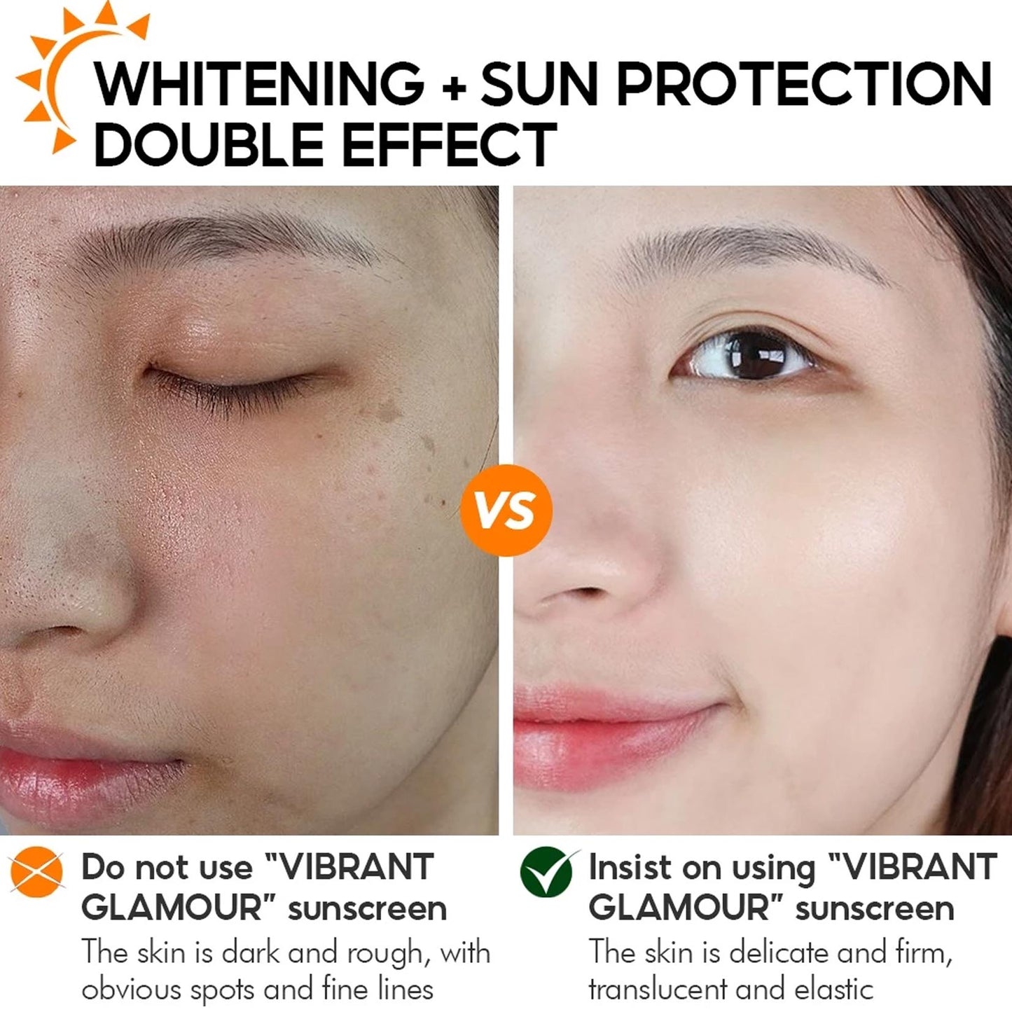 Anti-aging Sunblock Set Retinol Face Cream Whitening Sunscreen Cream Anti Wrinkles Freckles 2pcs