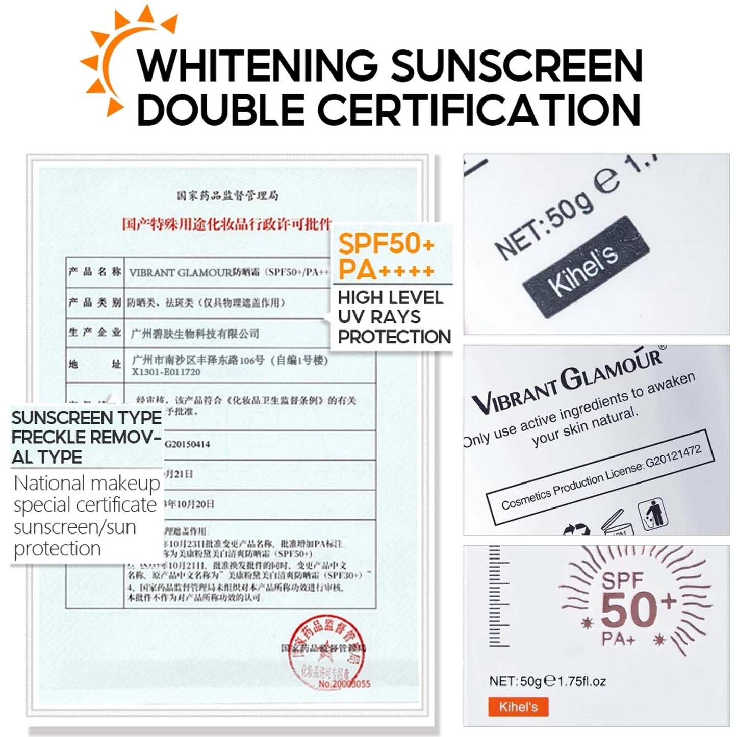 Anti-aging Sunblock Set Retinol Face Cream Whitening Sunscreen Cream Anti Wrinkles Freckles 2pcs