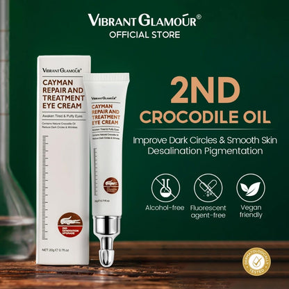 Crocodile Eye Cream Anti-aging Reduce Fine Lines Wrinkles Fading Dark Circles Puffiness Eye Bags Removal