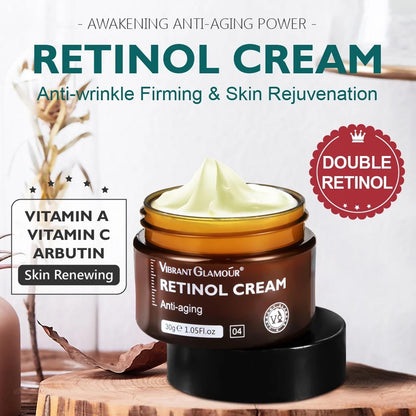 Anti-aging Sunblock Set Retinol Face Cream Whitening Sunscreen Cream Anti Wrinkles Freckles 2pcs